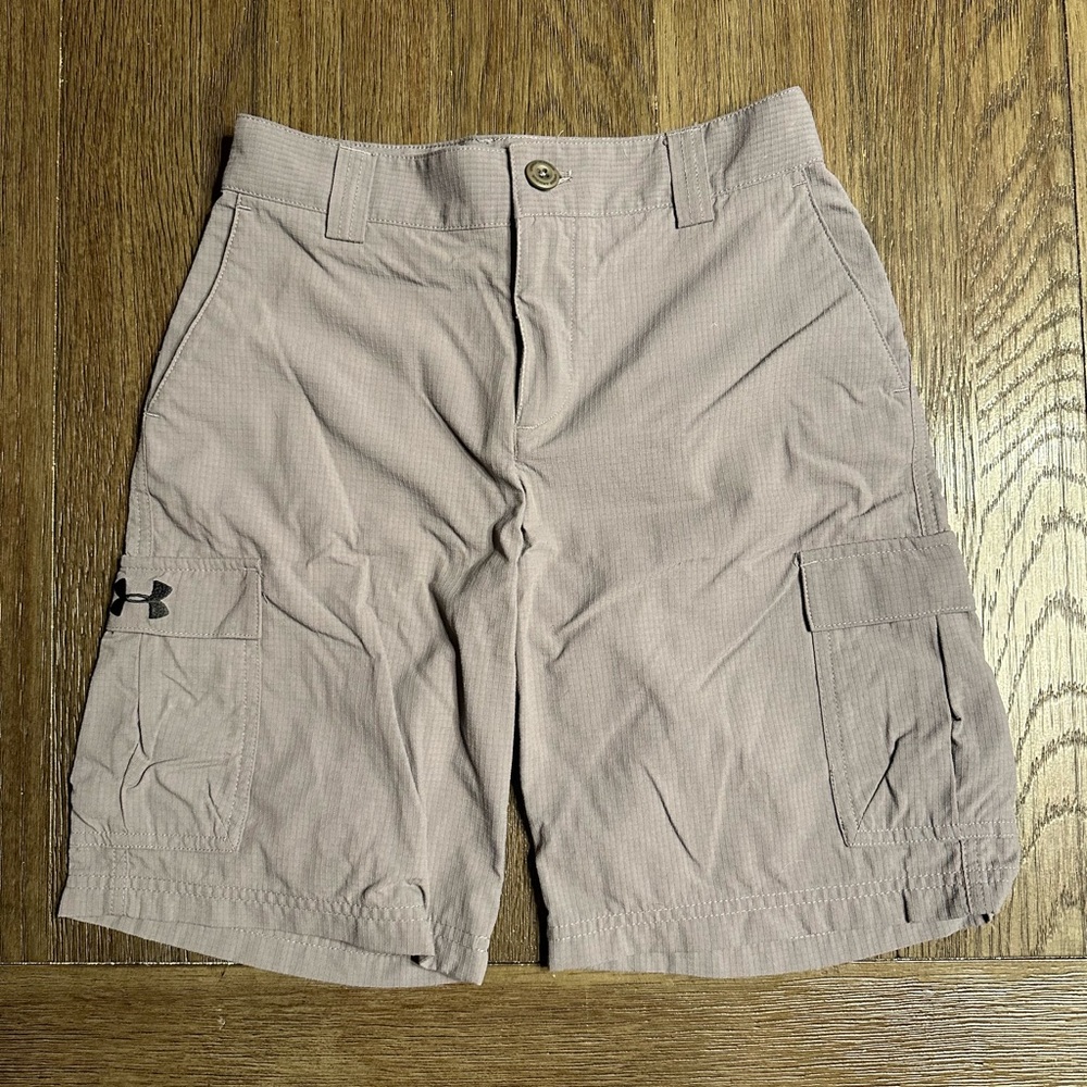 Under Armour Gray Youth Medium Adjustable Waist Shorts
